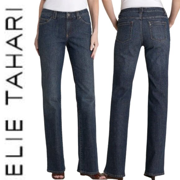 Elie Tahari Denim - Elie Thari Classic Straight Leg High Waist Relaxed